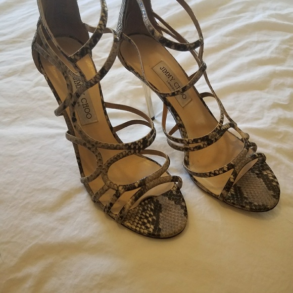 GORGEOUS Jimmy Choo Snakeskin Stilletos - Picture 3 of 4